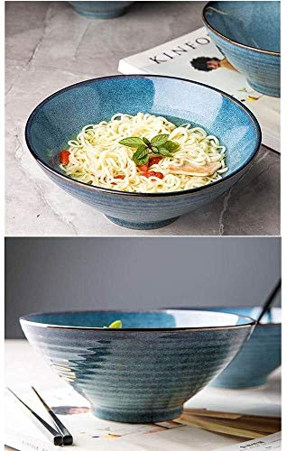 AULLY PARK Cuenco de cerámica para pasta, Udon, platos tailandeses de 43 onzas para cualquier sopa o comida