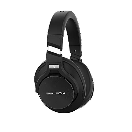 Auriculares Inalámbricos con Cancelación Activa de Ruido ANC Bluetooth 5.0 BSA-75ANC Color Negro | Chip CSR, Micrófono HD con CVC8.0 | De 30 a 40 Horas de reproducción y Carga en 2 Horas.