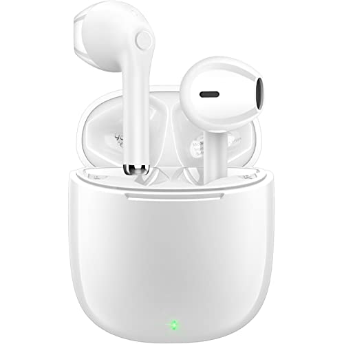 Auriculares Inalámbricos, yobola Auriculares Bluetooth 5.1 HiFi Estéreo, Cascos Inalambricos Bluetooth con Control Táctil, Micrófono Incorporado, IPX5 Deportivos, para Xiaomi Samsung iPhone Huawei