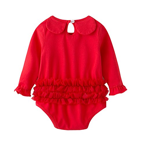 Auro Mesa - Body - para bebé niña rojo rosso L