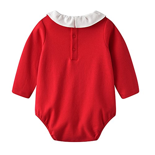 Auro Mesa - Body - para bebé niña Rojo rosso M