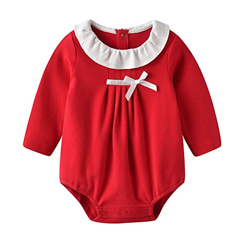 Auro Mesa - Body - para bebé niña Rojo rosso M