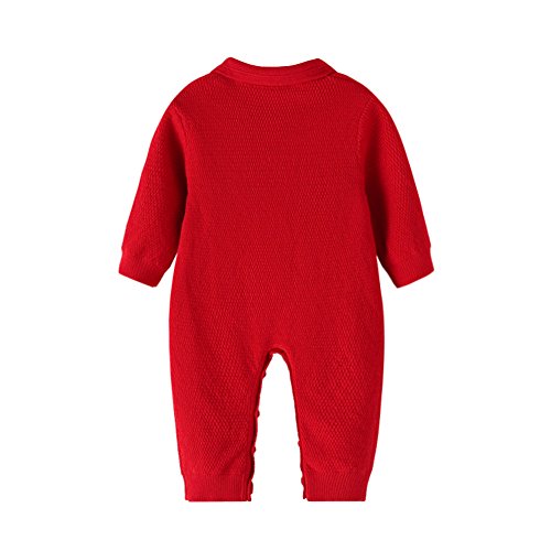 Auro Mesa - Mono - para bebé niña Rojo Rosso L