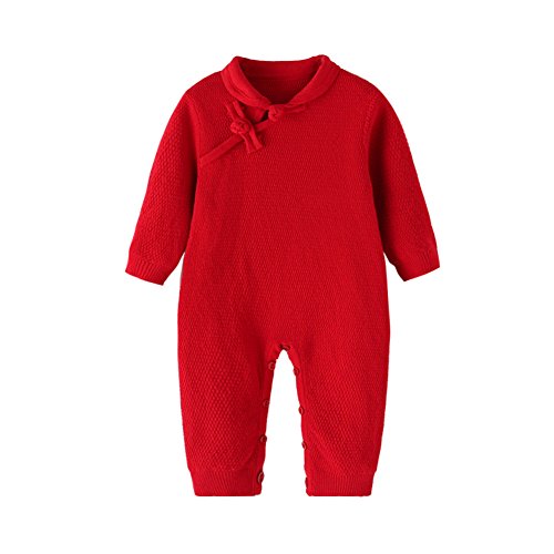 Auro Mesa - Mono - para bebé niña Rojo Rosso L