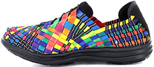 B M BERNIE MEV NEW YORK Victoria Casual Zapatillas Deportivos para Mujer, Multicolore (Black Multi), 41 EU