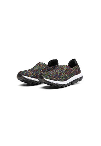 B M Bernie Mev New York Women's Gummies Gem Flat - Gummies Gem es una Deportiva, Ultra Ligera, Confort, perfercto para Caminar, con Plantilla de Memory Foam y Suela Ultra Ligero (39 EU, Dazzle)