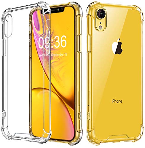 Babacom Funda para iPhone XR, Transparente Carcasa para iPhone XR Absorcion de Choque Cojín de Esquina Parachoques con PC Duro Panel Posterior + Marco de TPU Compatible con iPhone XR 6.1” 2018