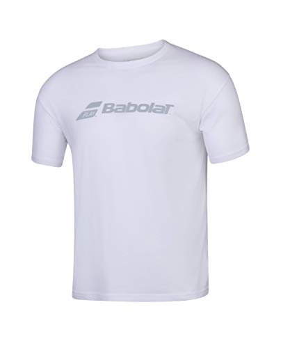 Babolat Exercise tee Men Camiseta, Hombre, White/White, L