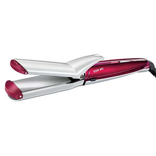 BaByliss MS22E Multistyle - set moldeador de pelo 10 en 1 para hacer todo tipo de peinados, alisar, ondular, moldear, crimpar, ondas al agua, rizos marcados, ondas abiertas con recubrimiento cerámico