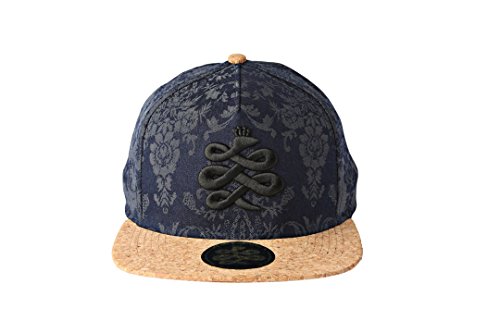 BAEM Corea para Hombre diseño Floral Snapback Gorra de béisbol un tamaño Azul Color