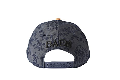 BAEM Corea para Hombre diseño Floral Snapback Gorra de béisbol un tamaño Azul Color