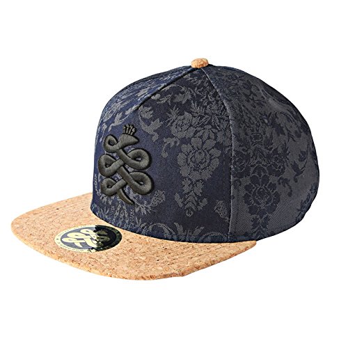 BAEM Corea para Hombre diseño Floral Snapback Gorra de béisbol un tamaño Azul Color