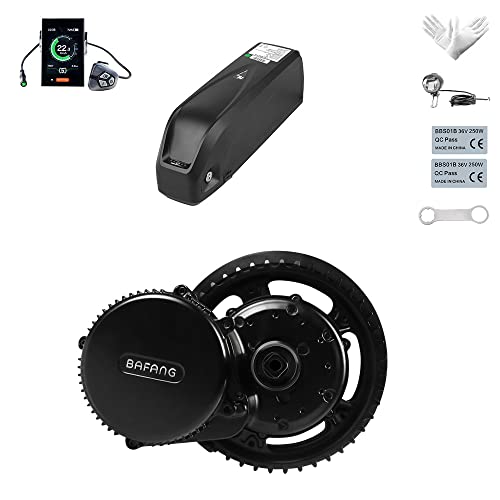 Bafang Mid Drive Kit para Bicicleta de montaña Bicicleta de Carretera Potencia Nominal Tensión Nominal 48V 500W Conversión de Bicicleta Kit de Motor eléctrico Opción de Plato múltiple y Pantalla