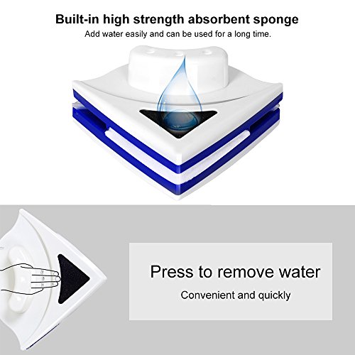 Baffect Inicio Lateral Doble magnético Ventana Limpiador Tanto de Cristal Lado de la Superficie Herramientas Cepillo de Limpieza del limpiaparabrisas para Ventanas Espesor 8-15m