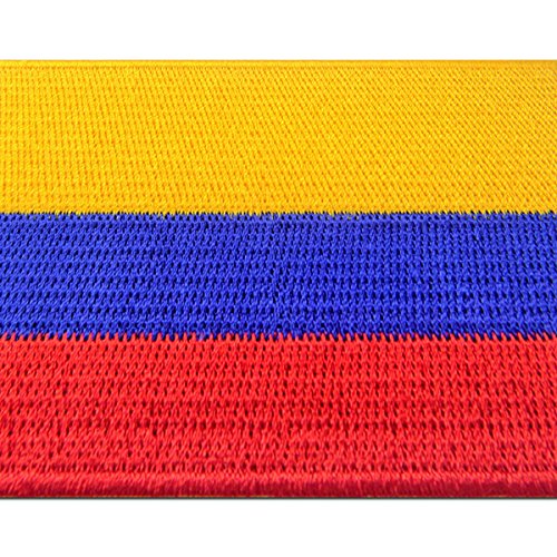 Bandera de Colombia Colombiano Emblema nacional Parche Bordado de Aplicación con Plancha