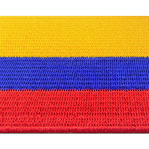 Bandera de Colombia Colombiano Emblema nacional Parche Bordado de Aplicación con Plancha