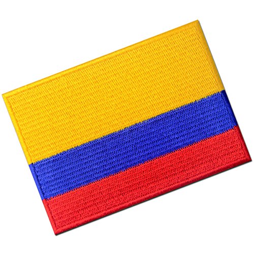 Bandera de Colombia Colombiano Emblema nacional Parche Bordado de Aplicación con Plancha