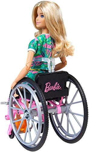 Barbie Fashionista Muñeca con Silla de Ruedas, Multicolor, 3+ Años