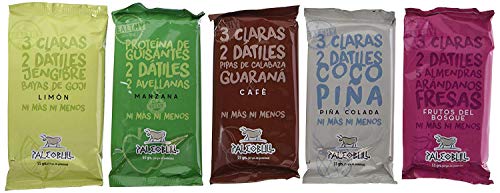 Barritas Proteicas Paleo 100% naturales - Altas en Proteína - Pack Ahorro 5 sabores (15x55g)