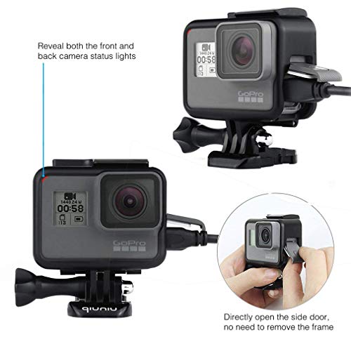 Base Montaje Frame Marco Lateral para GOPRO Hero7 Black Hero7 Silver Hero7 White Hero 2018 Hero 6 Hero 5 Action Camera