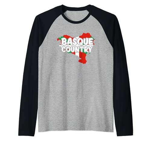 Basque Country Euskadi Euskal Herria Basque Flag País Vasco Camiseta Manga Raglan