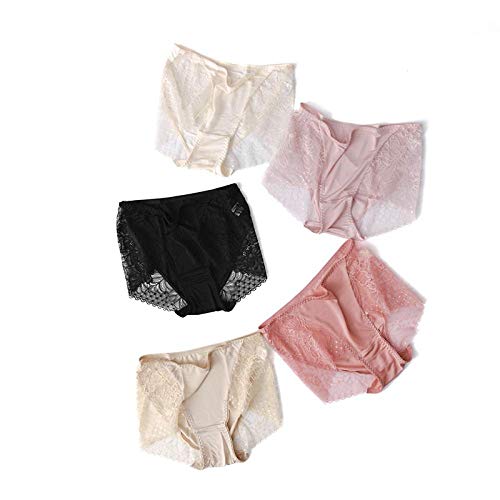 Bayrick Modern Cotton-Bikini Cullote para MujerBragas de Costura de Encaje de Seda Morera para Mujer * 2-Segundo_L