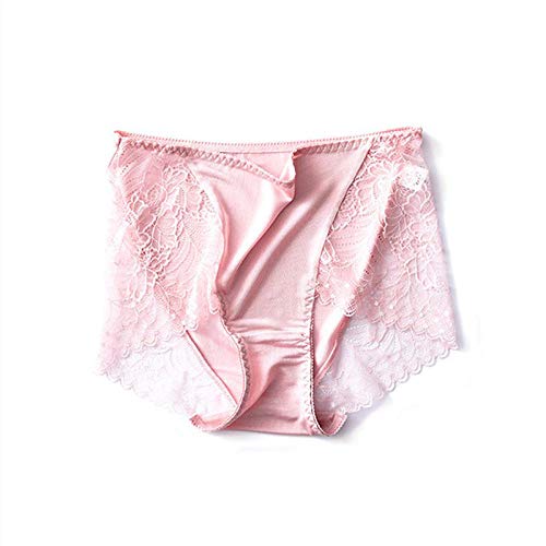 Bayrick Modern Cotton-Bikini Cullote para MujerBragas de Costura de Encaje de Seda Morera para Mujer * 2-Segundo_L