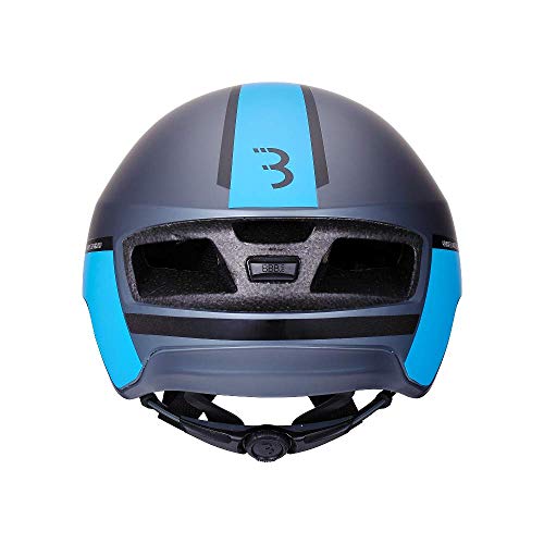 BBB Tithon Casco Ciclismo Carretera, Hombre, Gris/Azul, M