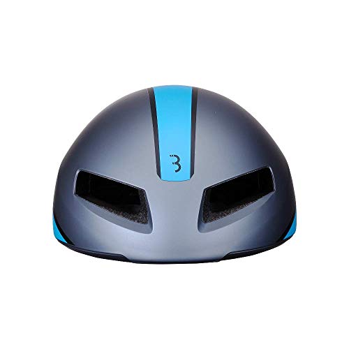 BBB Tithon Casco Ciclismo Carretera, Hombre, Gris/Azul, M