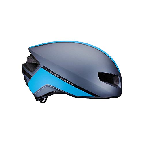 BBB Tithon Casco Ciclismo Carretera, Hombre, Gris/Azul, M