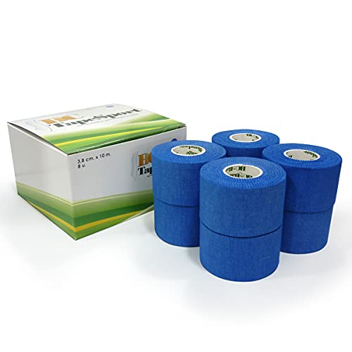 BC Sport Tape Caja de 8 rollos 3,8 cm x 10 m (Azul)