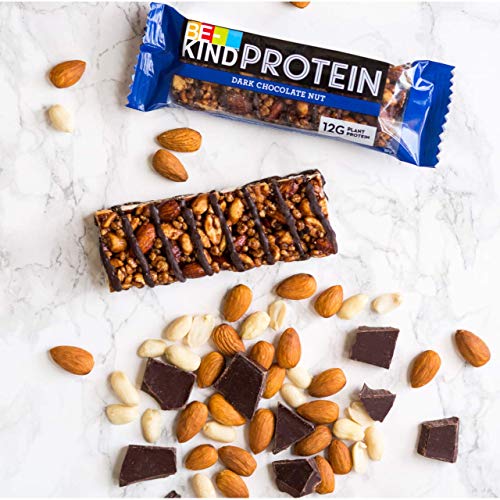BE KIND Barrita Protein con Frutos secos y chocolate negro, paquete de 12 unidades