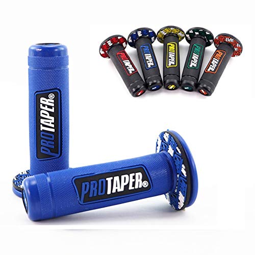 Bebliss Accesorios para motocicletas Universal: nuevo pegamento para mangos izquierdo y derecho PRO Motos Pro Taper Dirt Pit Grips Manillar Tapa final Tapa deslizante Barras estándar