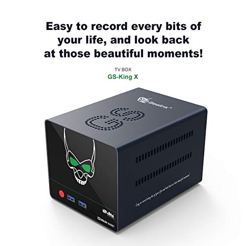 Beelink GS-Kingx Andriod 9.0 Coreelec TV Box, Amologic S922X-H 6 Core, 4GB DDR4 64GB eMMC, 4k@75Hz,2.4/5.8G Dual WiFi BT4.1,Support 32TB HDD,NAS +Samba