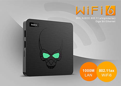 Beelink GT King TV Box Android 9.0 Memory 4GB Storage 64GB Amlogic S922X 6 Core Voice Remote Control 4K UHD USB3.0 HDMI HDCP 2.2 SPDIF AV Interface BT4.1 WiFi 6 2.4+5.8GHz