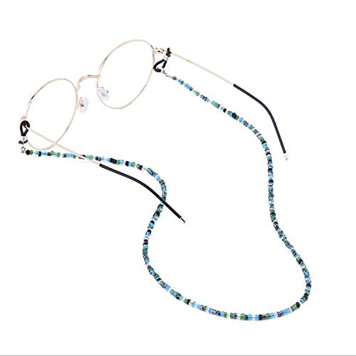 BEIFON 6Pcs Cadenas Gafas Mujer Perlas Correa Cuerda Gafas de Sol Cordón de Collar de Gafas de Abalorios Retenedor Cadena Decorativa de Cuello para Gafas Lectura para Mujer Multicolores