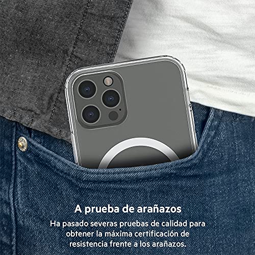 Belkin - Funda para iPhone 12 Pro Max compatible con MagSafe (revestimiento antimicrobiano, integra imanes y un borde realzado antigolpes para proteger la cámara)