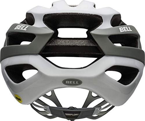 BELL Falcon MIPS Casco de Ciclismo Road, Unisex Adulto, Gris Mate y Blanco Brillante, S (52-56cm)