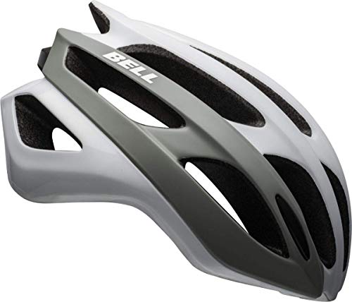 BELL Falcon MIPS Casco de Ciclismo Road, Unisex Adulto, Gris Mate y Blanco Brillante, S (52-56cm)