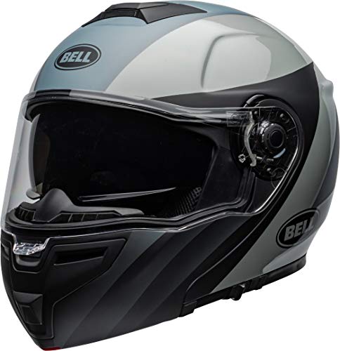 BELL HELMET SRT MODULAR PRESENCE MATTE/GLOSS BLACK/GREY M