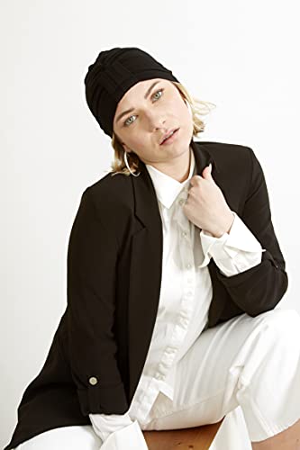 BELLE TURBAN B-Safir Pañuelo para la Cabeza, Negro (Black 0), One Size (Tamaño del Fabricante:One Size) para Mujer