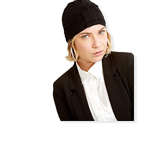 BELLE TURBAN B-Safir Pañuelo para la Cabeza, Negro (Black 0), One Size (Tamaño del Fabricante:One Size) para Mujer