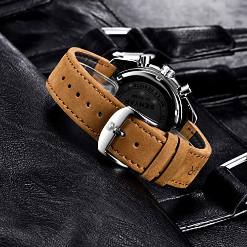 BENYAR Sport Casual Reloj de Pulsera de Cuarzo analógico Impermeable para Hombres