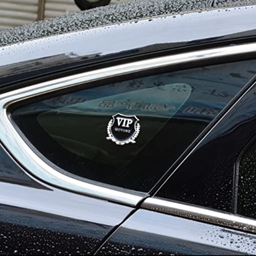 BEOKNL 2pcs Coche Estilo 3D Logo Motores VIP Calcomanía de la Etiqueta for FX35 FX37 EX25 G37 G35 G25 Q50 QX50 EX37 FX45 G20 (Color Name : Silver)