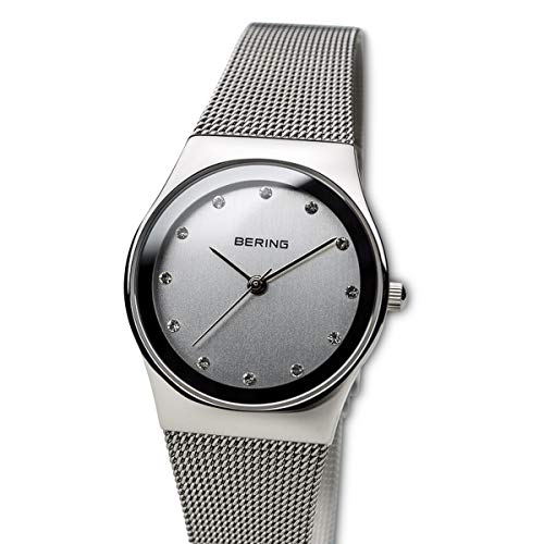 BERING Reloj Analógico Classic Collection para Mujer de Cuarzo con Correa en Acero Inoxidable y Cristal de Zafiro 12927-000