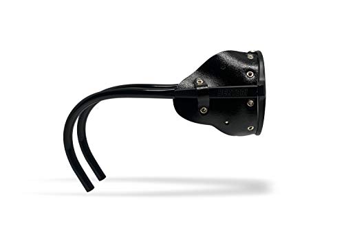 BERTONI Gafas Polarizadas Montaña Glaciar Esqui Alpinismo Trekking Climbing - Mod. Alps Italy (Negro - Fotocrómico Polarizado)