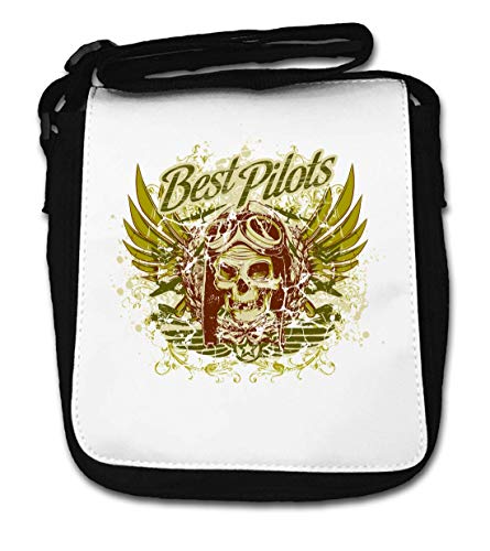 Best Pilots Aviator Oldschool Helmet Skull Small Shoulder Bag