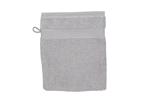 Betz Paquete de 10 Piezas de Manoplas de baño Guantes para lavarse tamaño 16x21 cm Colgador de cordón 100% algodón Premium de Color Gris Antracita y Gris Plata