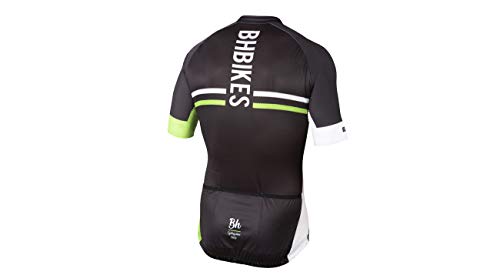 BH Maillot M/C Negro-Verde T.XL