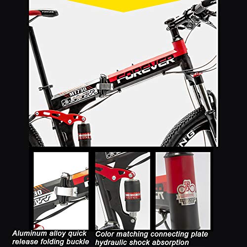 Bicicleta De Montaña Todo El Terreno Alto-Acero Al Carbono MTB Ligero 30 Velocidad Velocidad Variable Freno De Disco Doble 26 Pulgadas Bicicleta Velocidad B-30 24 Pulgadas